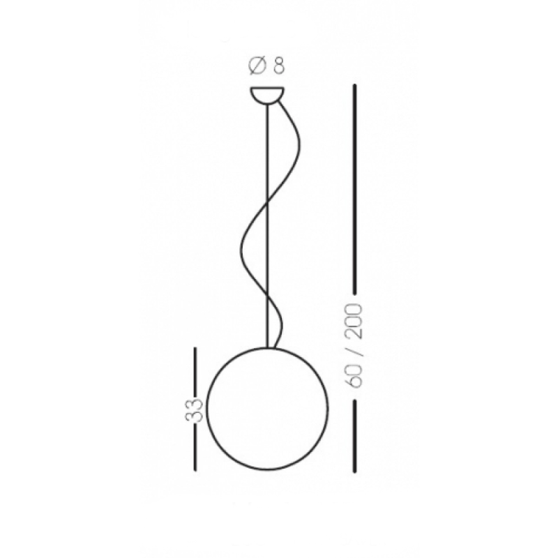 Lumen Center Iceglobe S sospensione