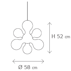 Kundalini Atomium Lampada a Sospensione
