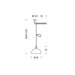 Nemo As41c Lampada a Sospensione