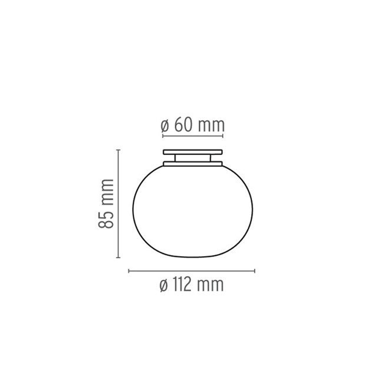 Mini Glo Ball C/W Lmapada da Parete ! ProfessioneLuce Offerta