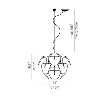 Luceplan Hope D66/12 Lampada a Sospensione