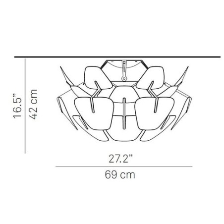 Luceplan Hope D66/12p Lampada da Soffitto