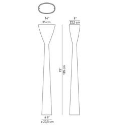 Luceplan Carrara Lampada da Terra