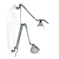 Luceplan Fortebraccio ø 16 Interruttore On/Off Lampada da Parete