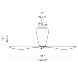 Luceplan Blow Ventilatore da Soffitto