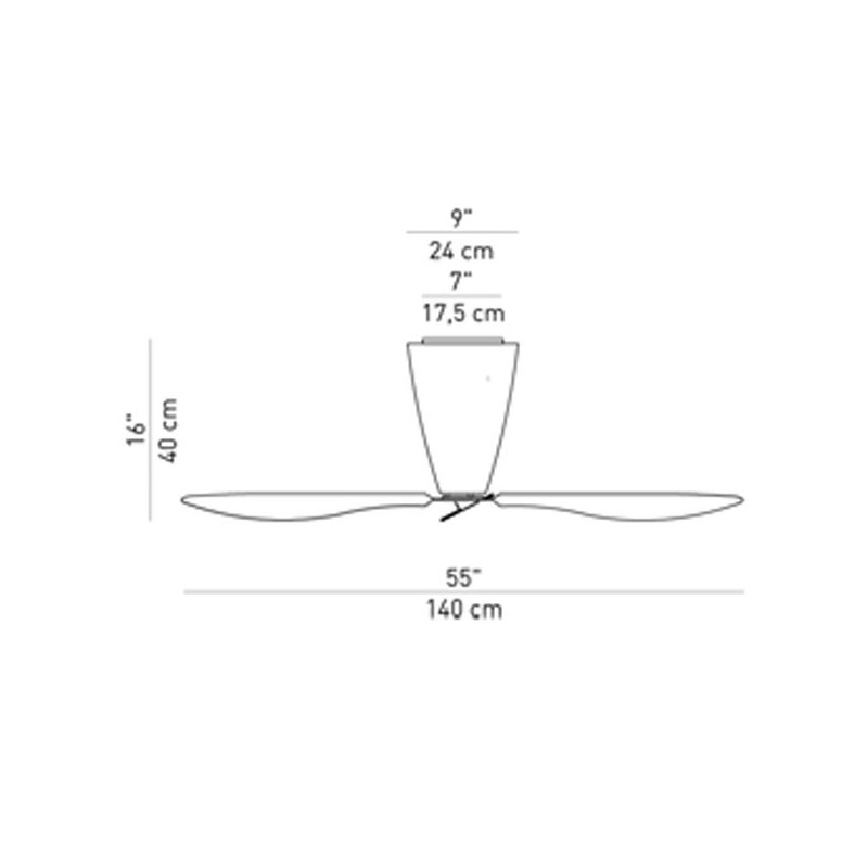 Lampada a Soffitto/Ventilatore Luceplan Blow Prezzo