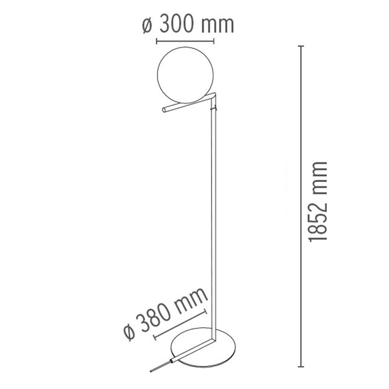 IC F2 Terra: vendita online della lampada IC Lights Floor 2 Flos in offerta