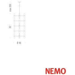 Nemo Crown Multi Lampada a Sospensione