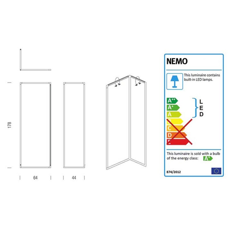 Lampada da Terra Spigolo Nemo Prezzo