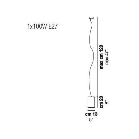 Vistosi Tubes Lampada a sospensione