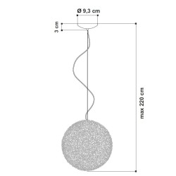 Egoluce Matassa Lampada a Sospensione