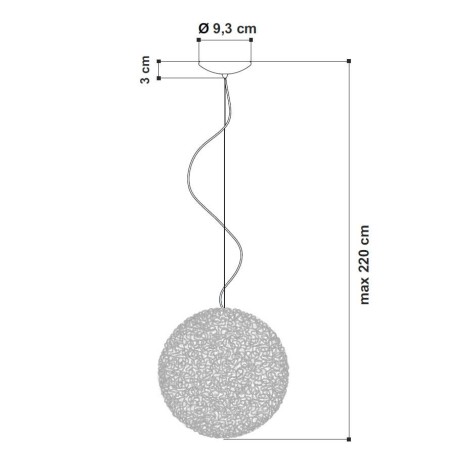 Egoluce Matassa Lampada a Sospensione