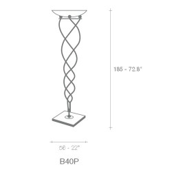 Terzani Antinea Lampada da Terra