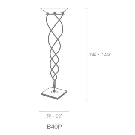 Terzani Antinea Lampada da Terra