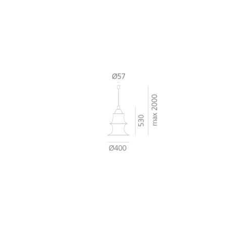 Artemide Falkland 53 Lampada a Sospensione