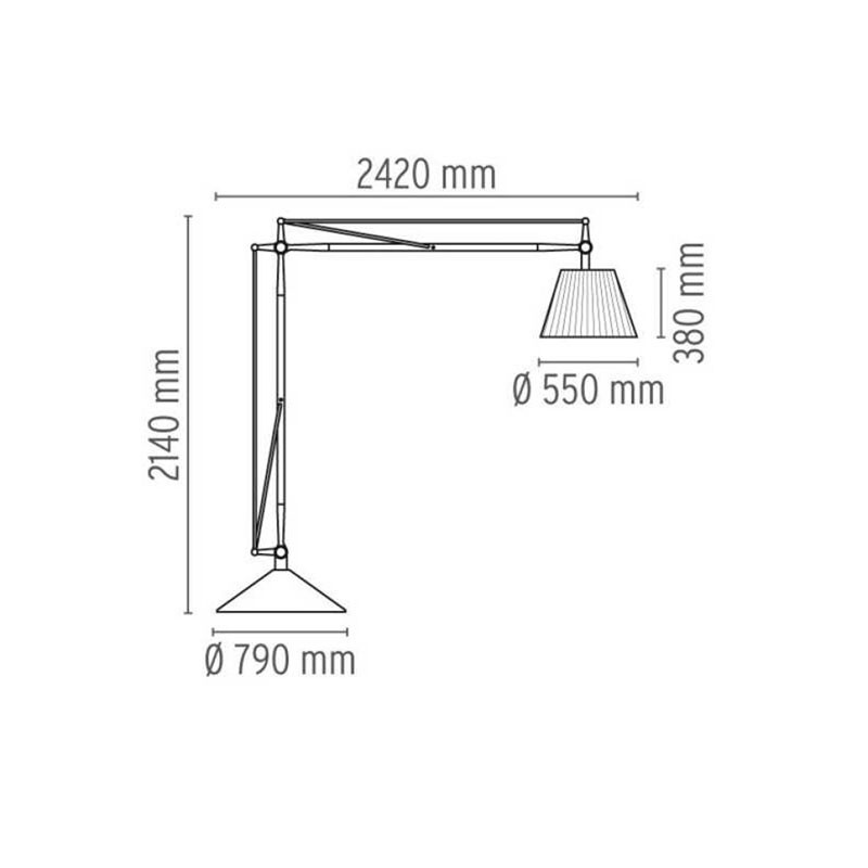 Flos SuperArchimoon Terra con Dimmer