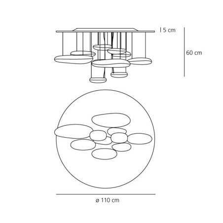 Artemide Mercury Led Lampada da Soffitto