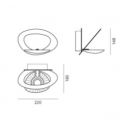 Artemide Pirce Micro Led Lampada da Parete