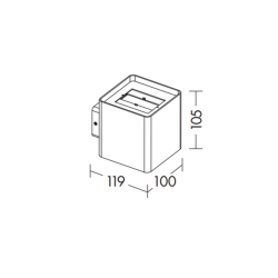 Rossini Illuminazione Ghee Parete Esterno IP54