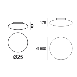 Linea Light  Squash_S Lampada da Soffitto