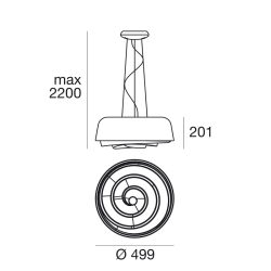 Linea Light Rose Lampada a Sospensione