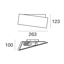 Linea Light Zig Zag 26 Lampada da Parete