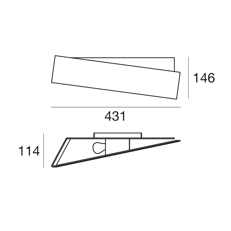 Lampada da Parete Zig Zag 43 Linea Light Prezzo