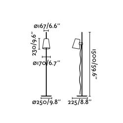 Faro Lupe Lampada da Terra