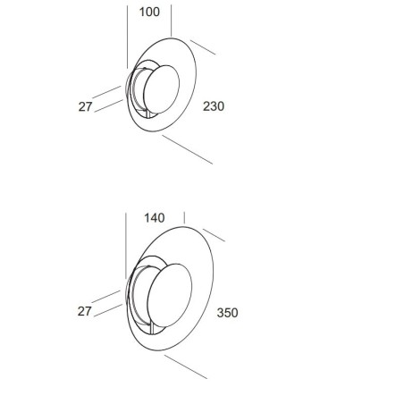 Krea Design Ovetto Lampada da Parete