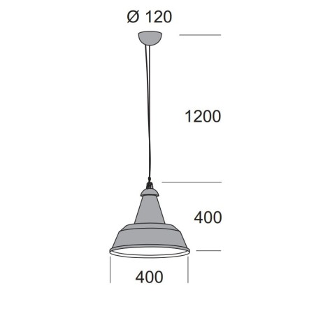 Krea Design Railroad 400 Lampada a sospensione