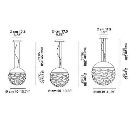 Studio Italia Design Kelly Sphere lampada a sospensione