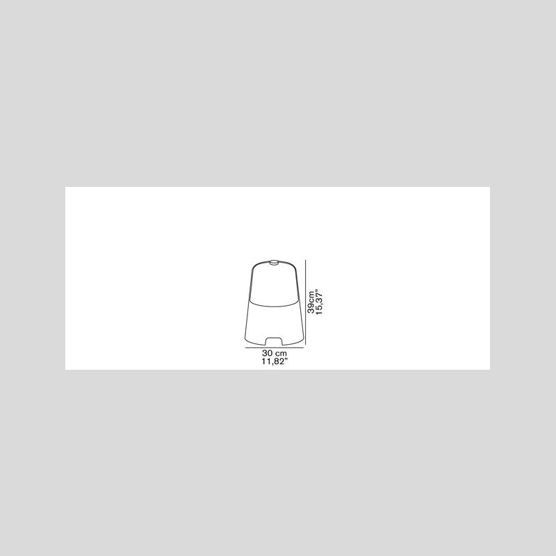 Oluce Semplice Lampada da tavolo