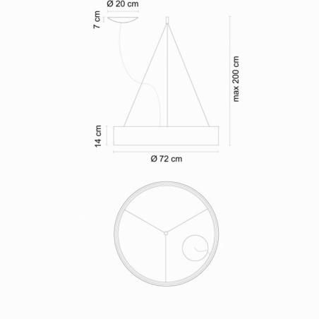 Egoluce Radar Lampada a Sospensione