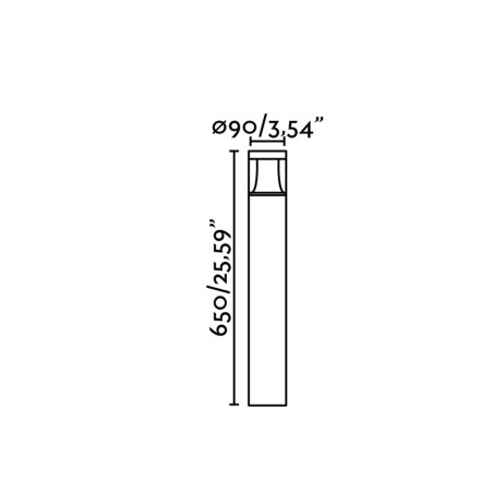 Faro Plim 1 Paletto per Esterno