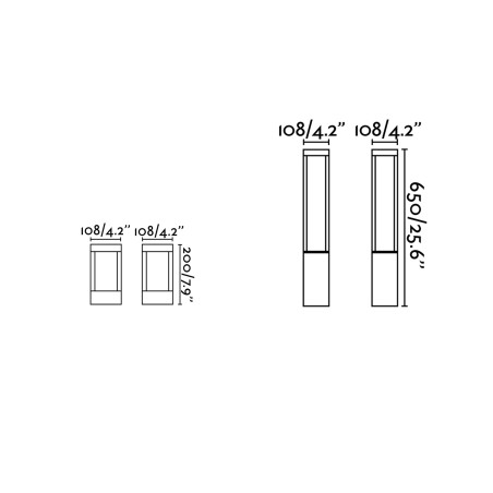 Faro Agra Paletto per Esterno