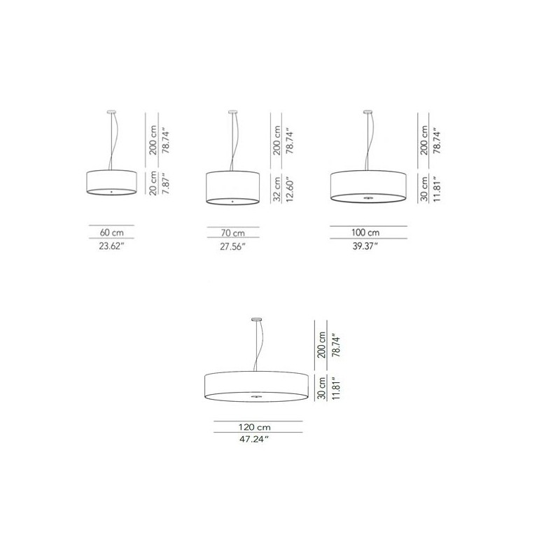 Modoluce Cilindro Sospensione Cotone