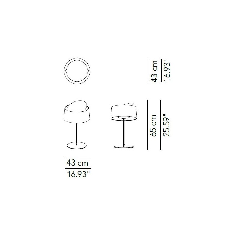 Modoluce Disk Tavolo Tessuto