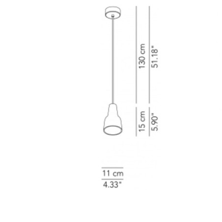 Modoluce Eva Mini Sospensione Ceramica Deluxe
