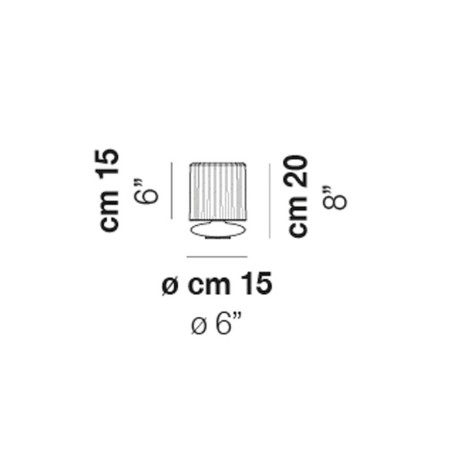 Vistosi Tread Lampada da Tavolo