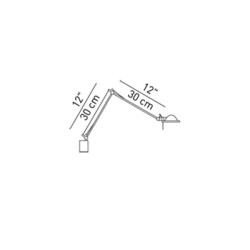 Luceplan Berenice Lampada da Parete Piccola con Riflettore Metallo