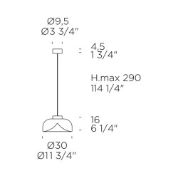 Leucos Aella Mini sospensione 30