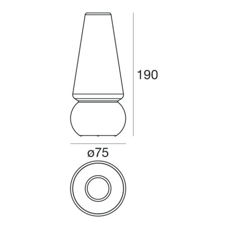 Linea Light Marge Lampada da Terra per Esterno