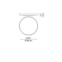 Luceplan Compendium Plate Lampada da  Parete/Soffitto