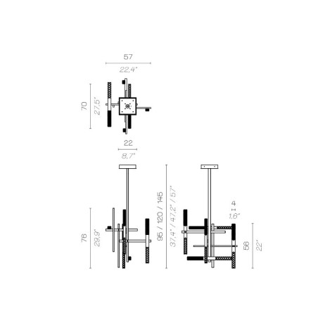 Contardi Mikado Lampada a Sospensione 