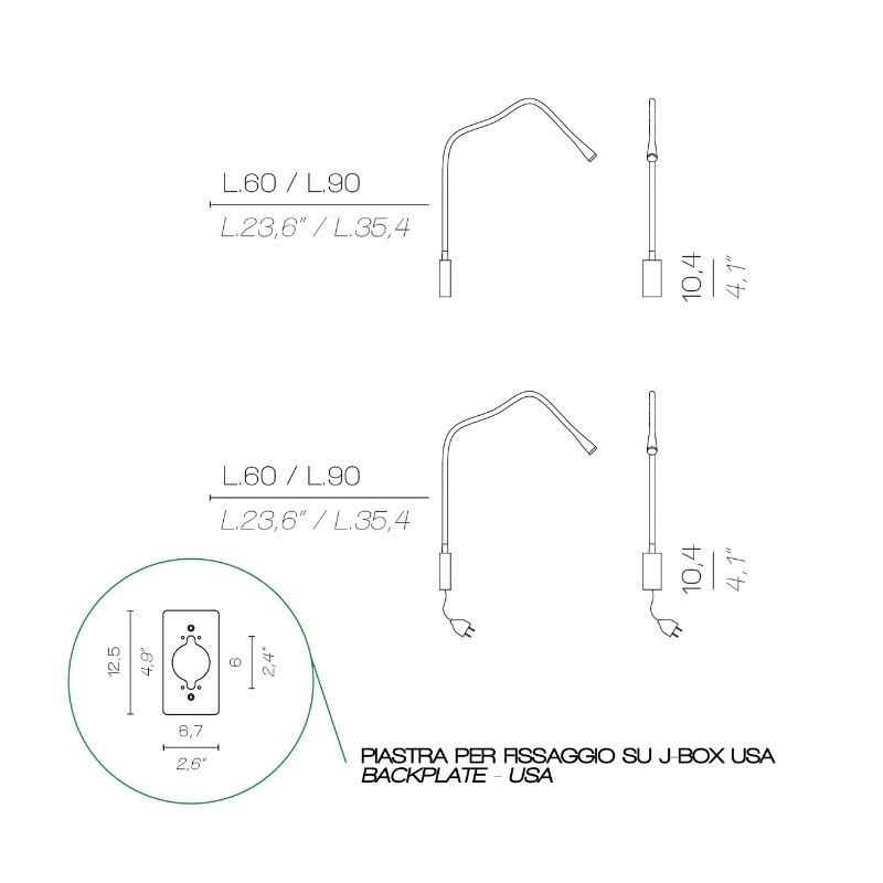 Lampada da Parete Flexiled Contardi Prezzo