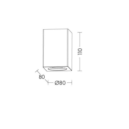 Rossini Argo Plaster Faretto Quadrato