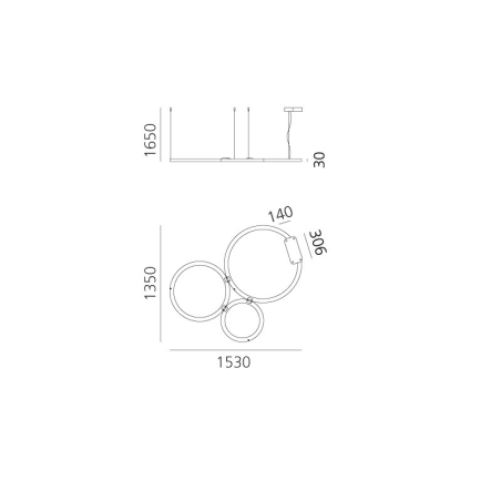 Artemide Lampada a Sospensione Ripple Cluster