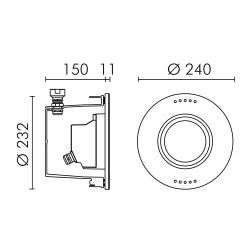Simes Mini Pool Faretto ad Immersione