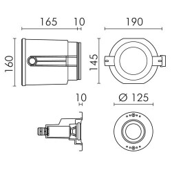 Lampada ad immersione Simes Micropool
