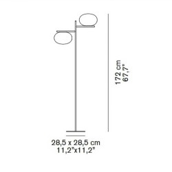 Oluce Alba 383 lampada da terra